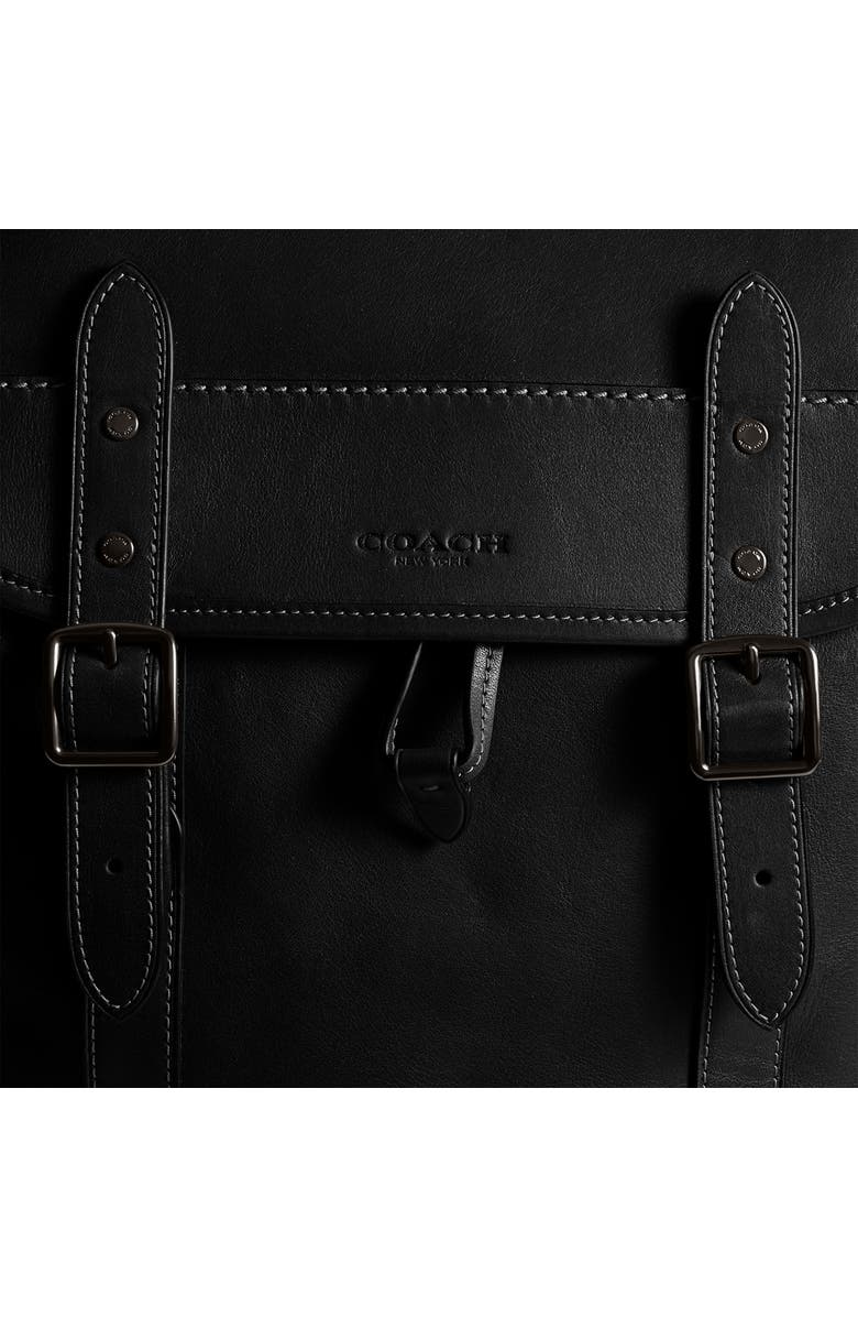 COACH Hitch Leather Backpack, Alternate, color,