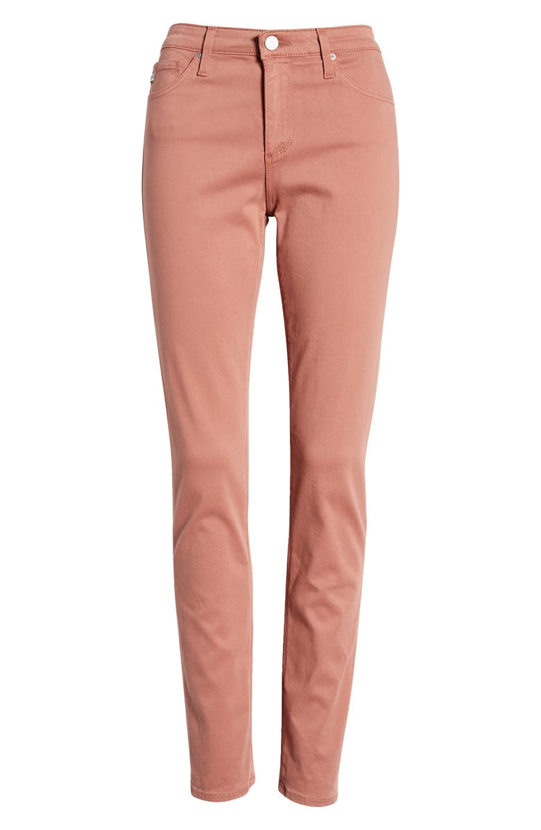 AG 'The Prima' Cigarette Leg Skinny Jeans, Alternate, color, Dusty Blush