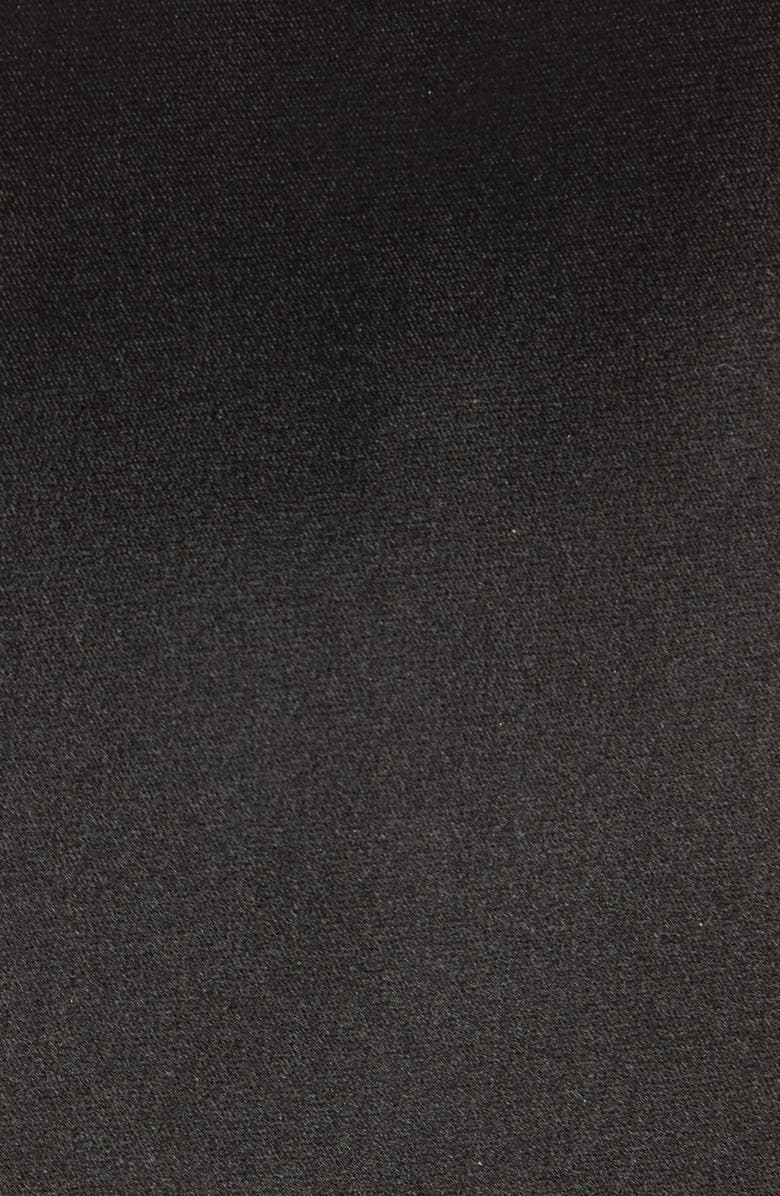 Canali Solid Silk Tie, Alternate, color, Black