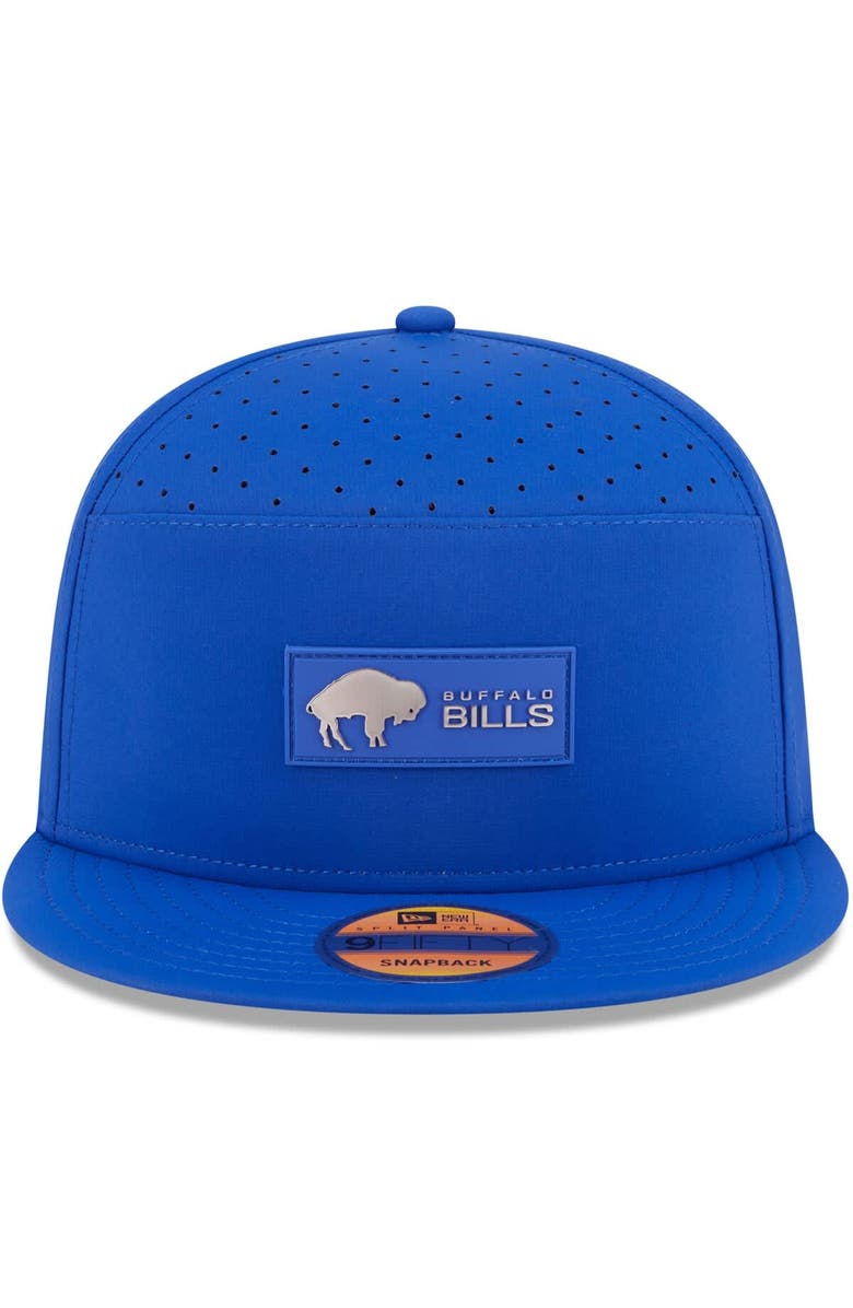 New Era Men's New Era Royal Buffalo Bills 2025 Sideline Throwback Split Panel 9FIFTY Snapback Hat, Alternate, color, Royal