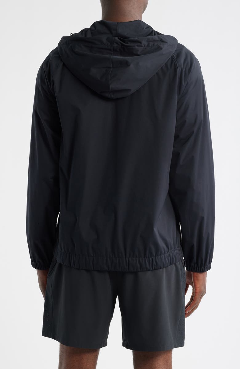 Zella Water Repellent Anorak, Alternate, color, Black Caviar