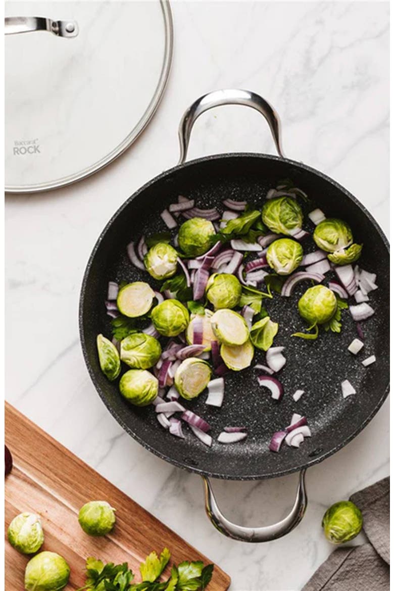 IRONROC Sauté Pan with Lid 11", Alternate, color, BLACK