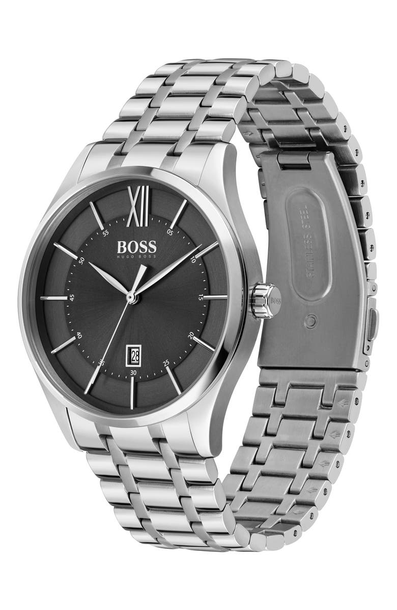 BOSS Distinction Bracelet Watch, 43mm, Alternate, color, 