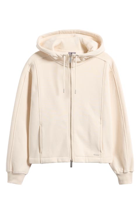 Premium Brushed Organic Cotton Blend Zip Hoodie