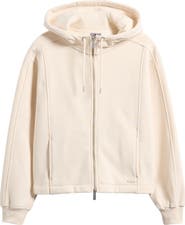 Sweaty Betty Premium Brushed Organic Cotton Blend Zip Hoodie