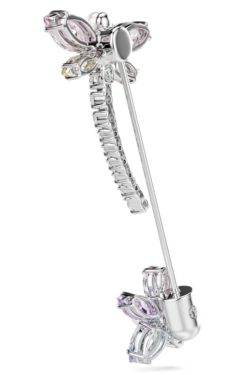 Swarovski x Ariana Grande Brooch, Alternate, color, Silver/ Multi