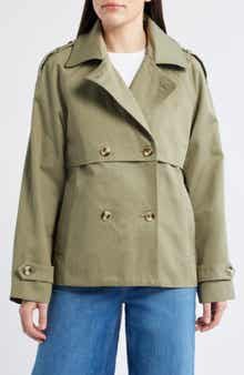 Bernardo Short Cotton Trench Coat