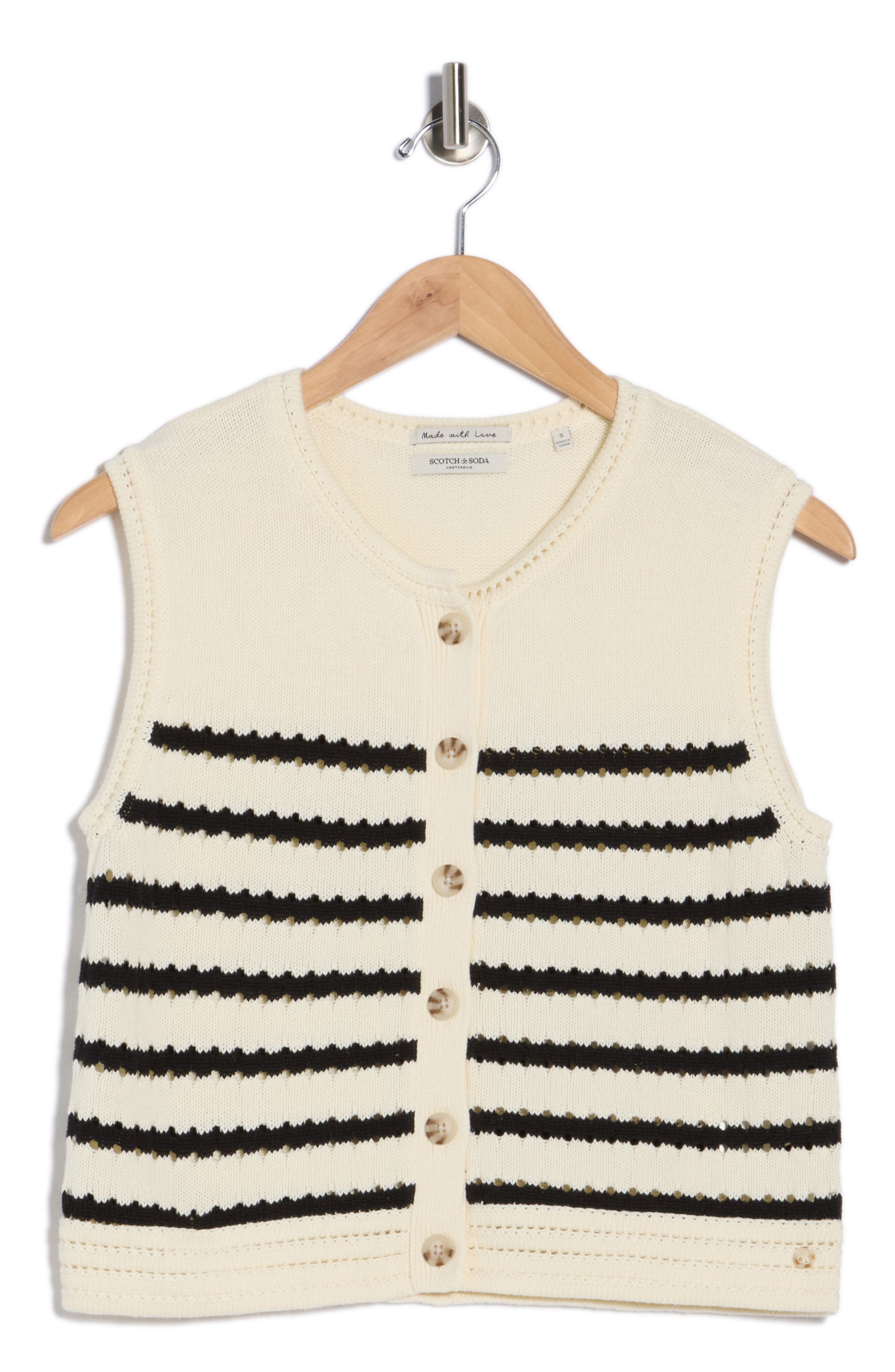 Scotch & Soda Stripe Sweater Vest