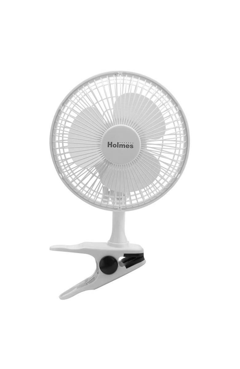 Holmes 6 Inch Clip/Table Personal Fan, Alternate, color, White