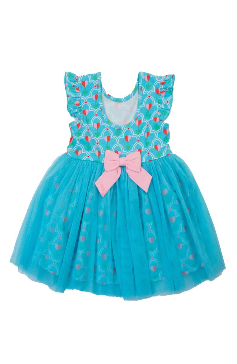 RuffleButts Baby Girls Flutter Tulle Twirl Dress, Alternate, color, 