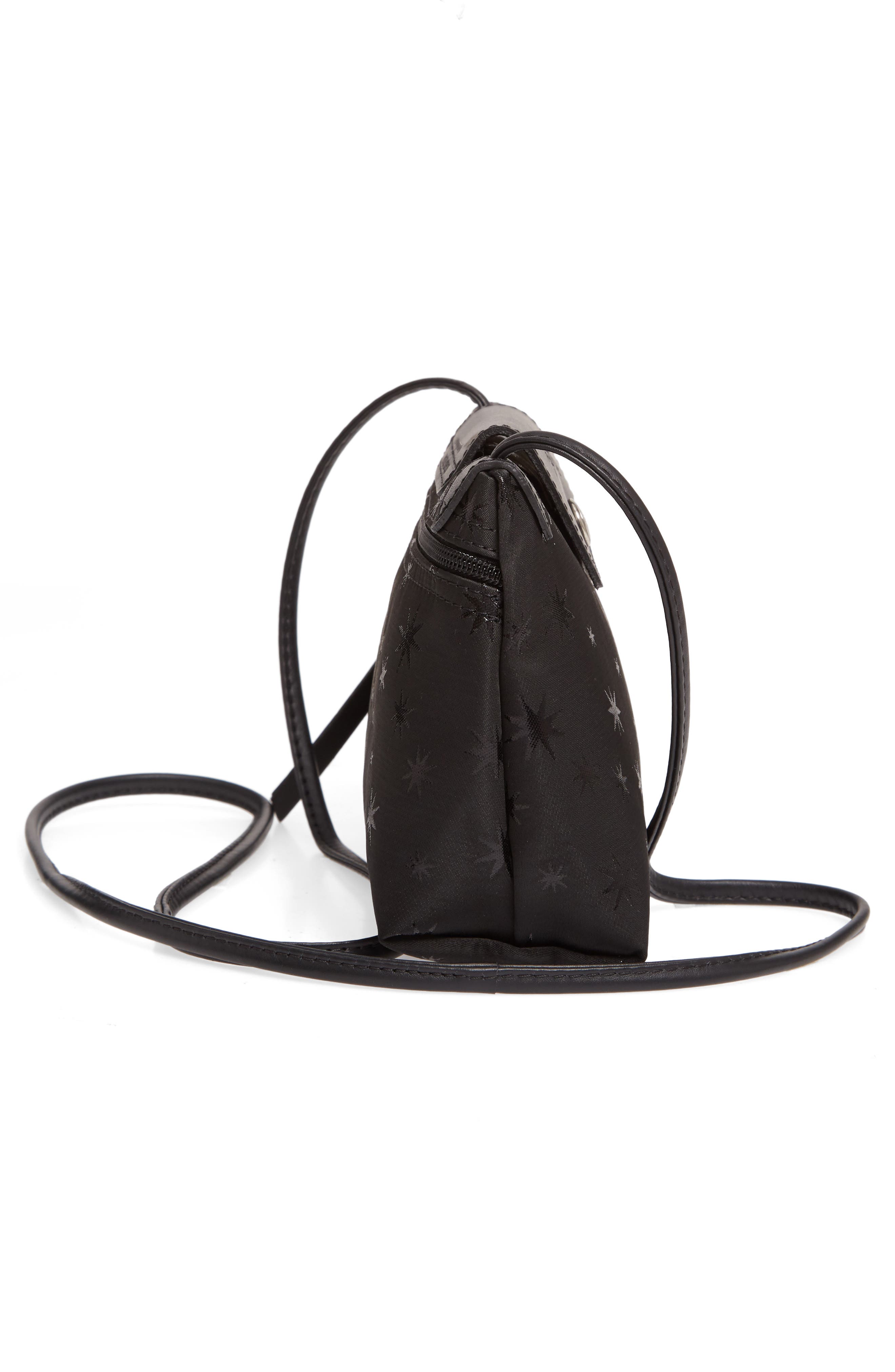 Longchamp Mini Le Pliage Étoiles Jacquard Canvas Crossbody Bag, Alternate, color, 