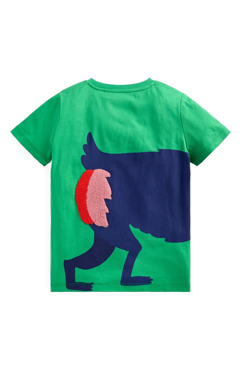 Mini Boden Kids' Embroidered Cotton Graphic T-Shirt, Alternate, color, 