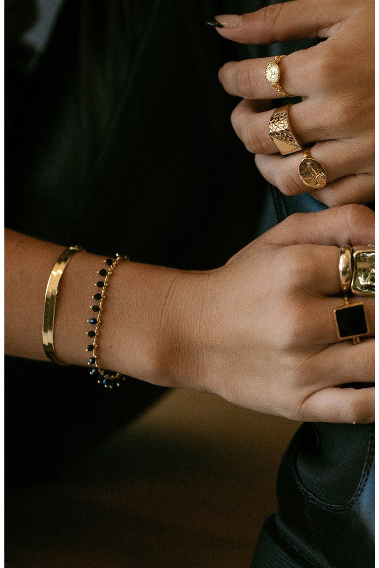 NYX Beaded Bracelet, Alternate, color, GOLD