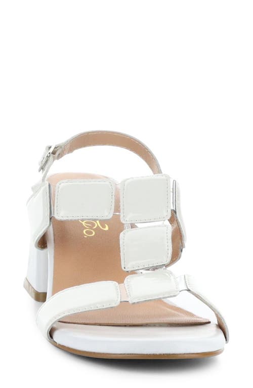 Bos. & Co. Glow Slingback Sandal In White