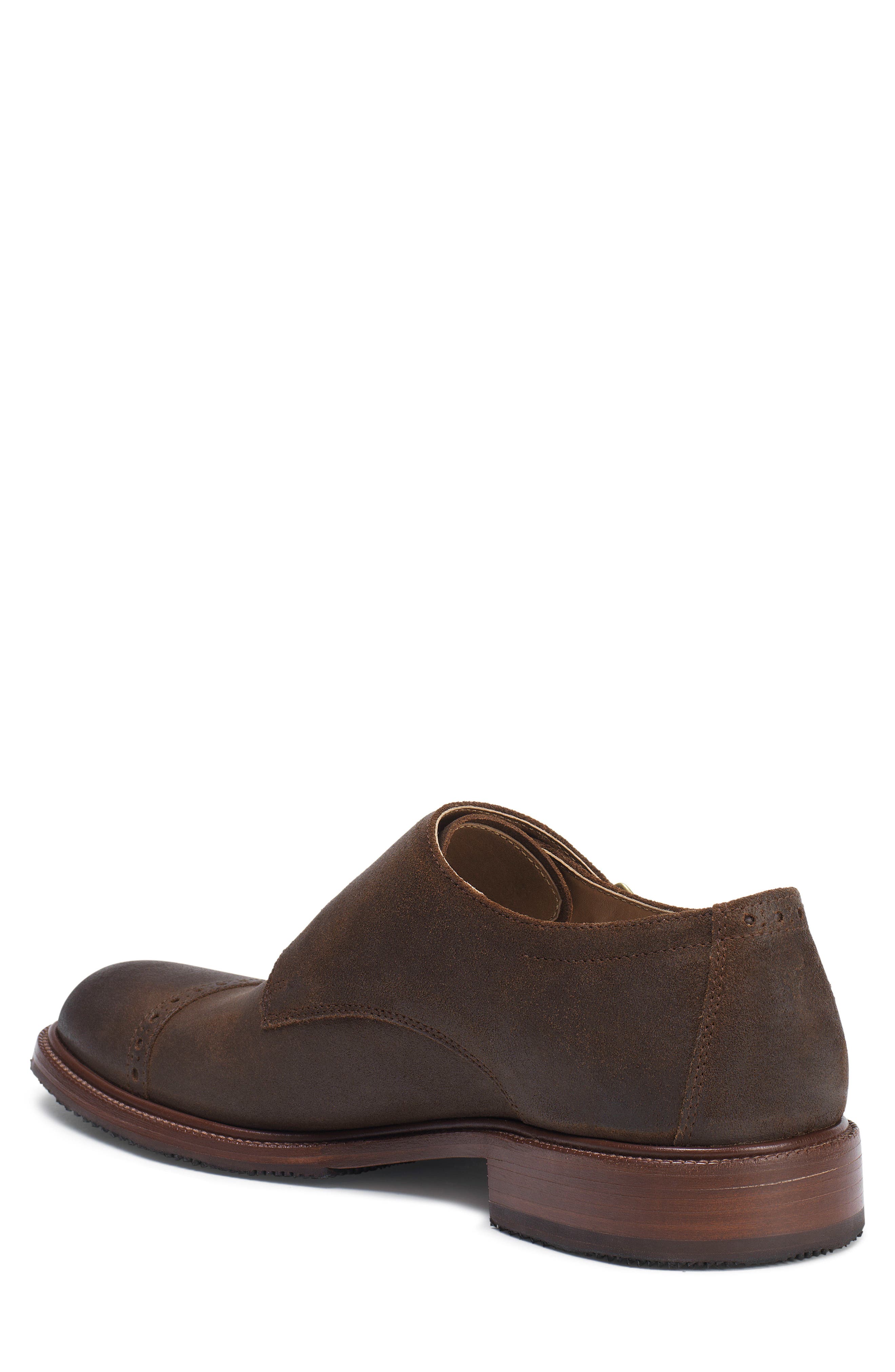 Trask Langston Double Monk Strap Shoe, Alternate, color, 