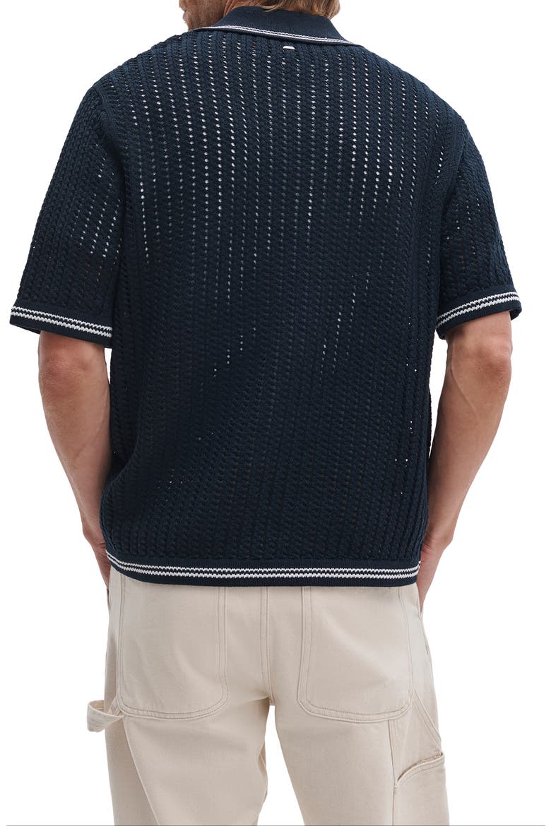 Open Stitch Johnny Collar Polo, Alternate, color, SAL