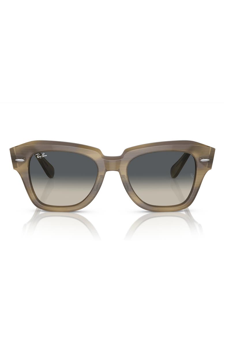 Ray-Ban State Street 52mm Sunglasses, Main, color, Striped Grey