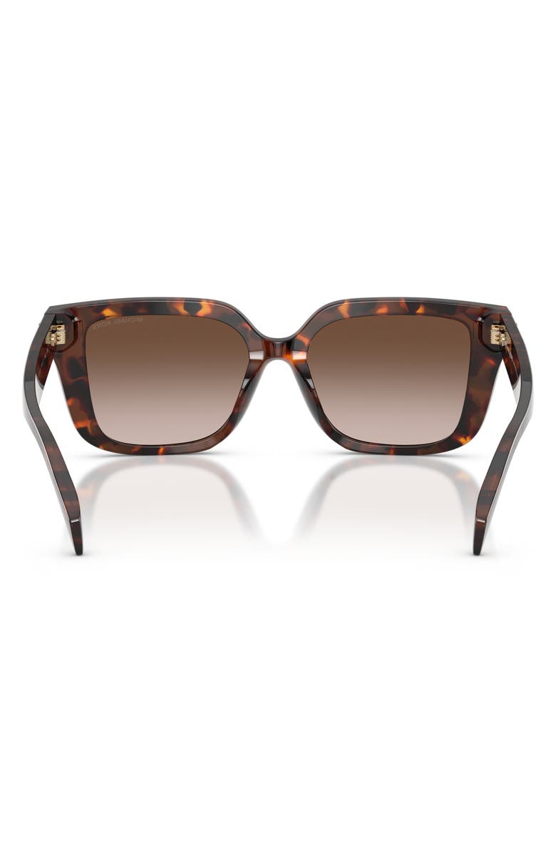 Michael Kors Santo Domingo 54mm Square Sunglasses, Alternate, color, Luggage Tortoise / Smoke