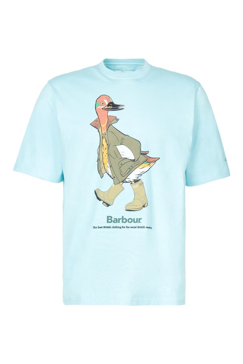 x Noah Duck Graphic Tee, Alternate, color, SKY BLUE
