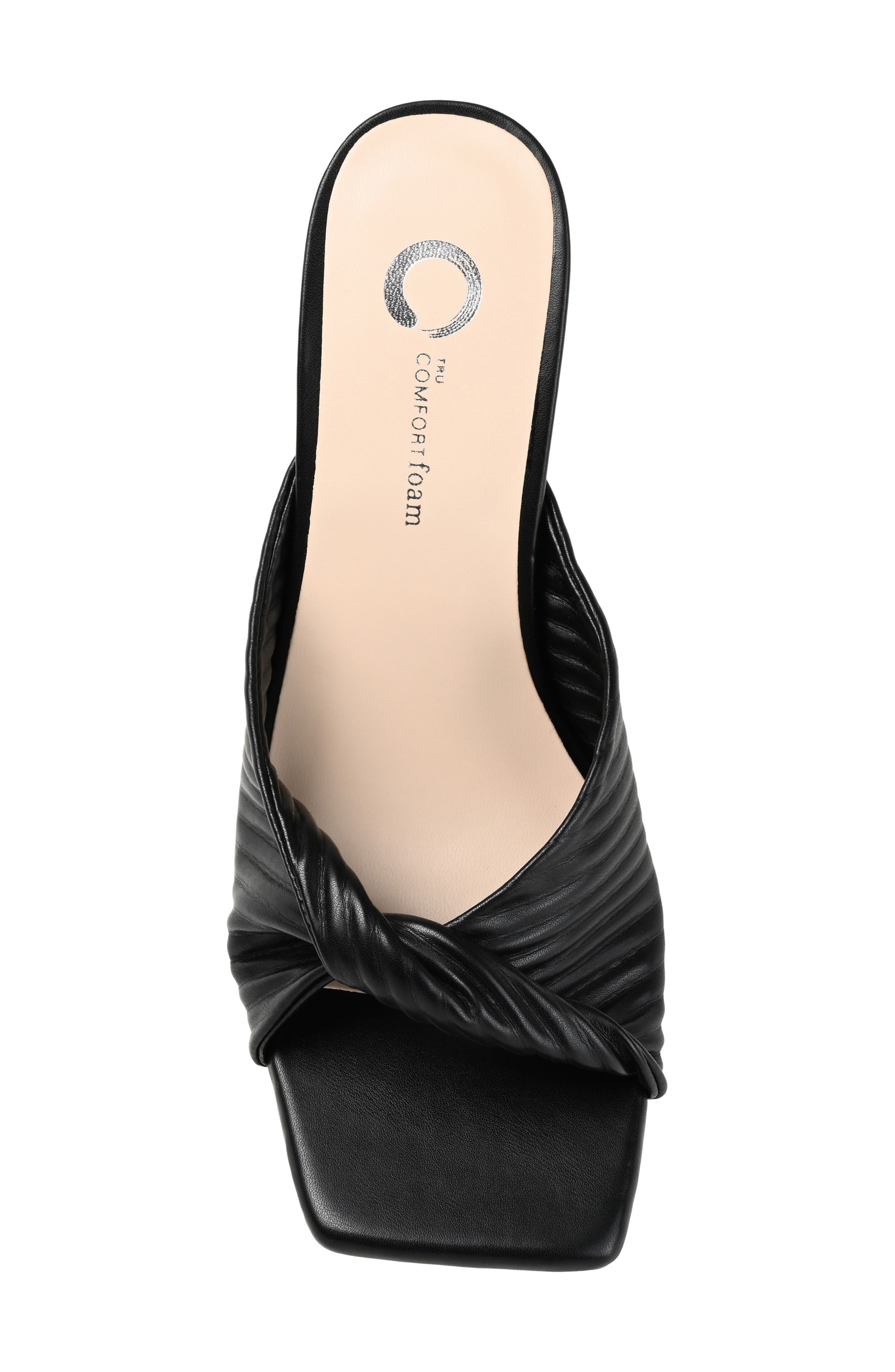 Journee Collection Greer Twist Sandal, Alternate, color, Black