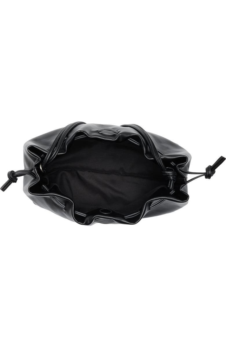 BCBG Faux Leather Shoulder Bag, Alternate, color, Black