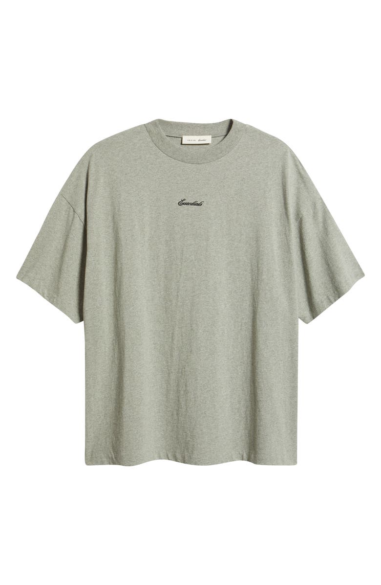 Fear of God Essentials Signature '90s Fit Logo T-Shirt, Alternate, color, Concrete Heather