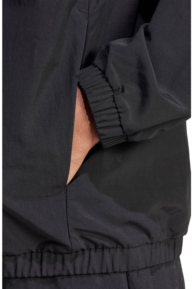 Essential Logo Windbreaker, Alternate, color, BLACK/ WHITE