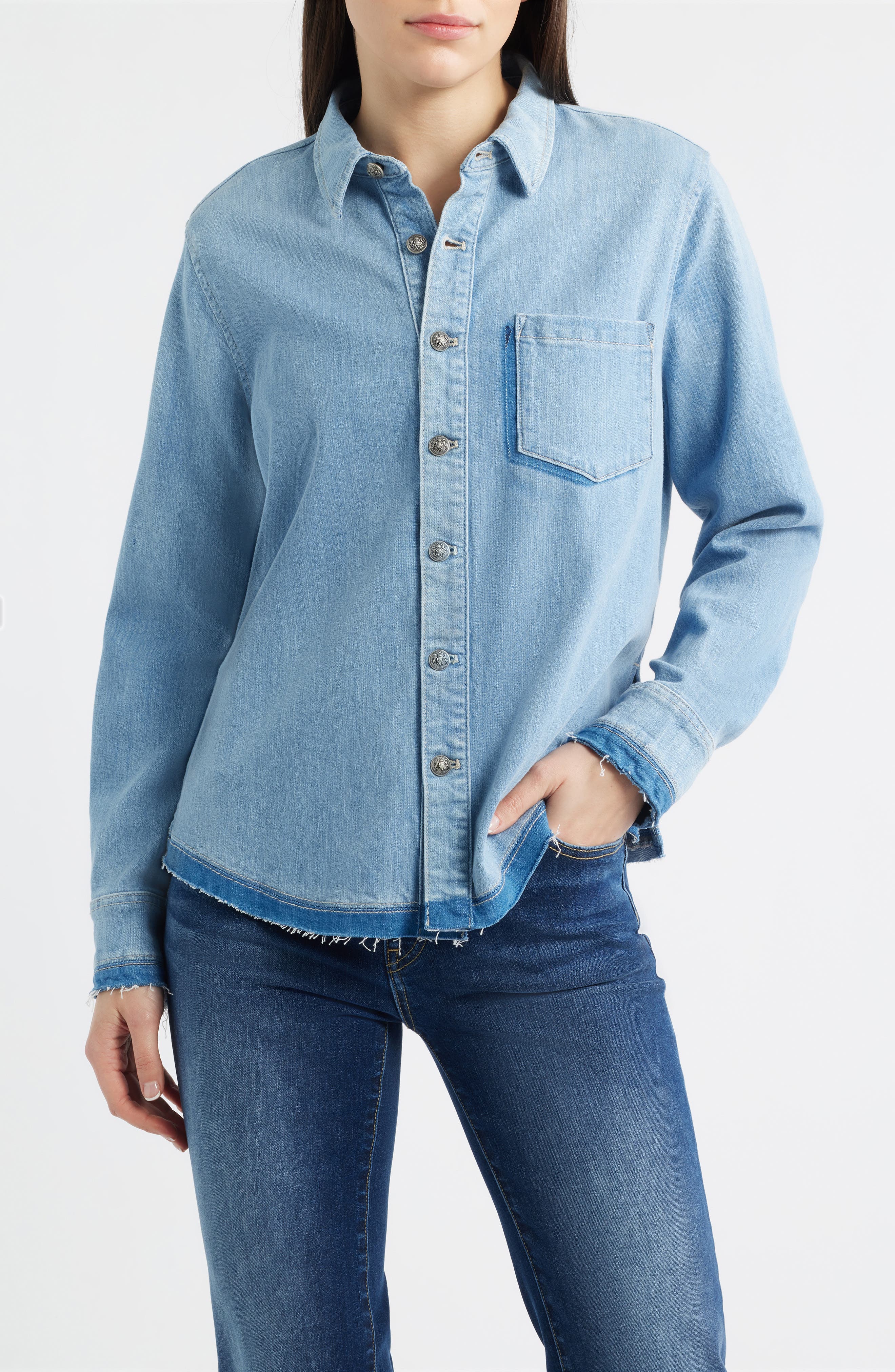 Olive Denim Shirt