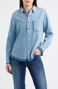 KOBI HALPERIN Olive Denim Shirt