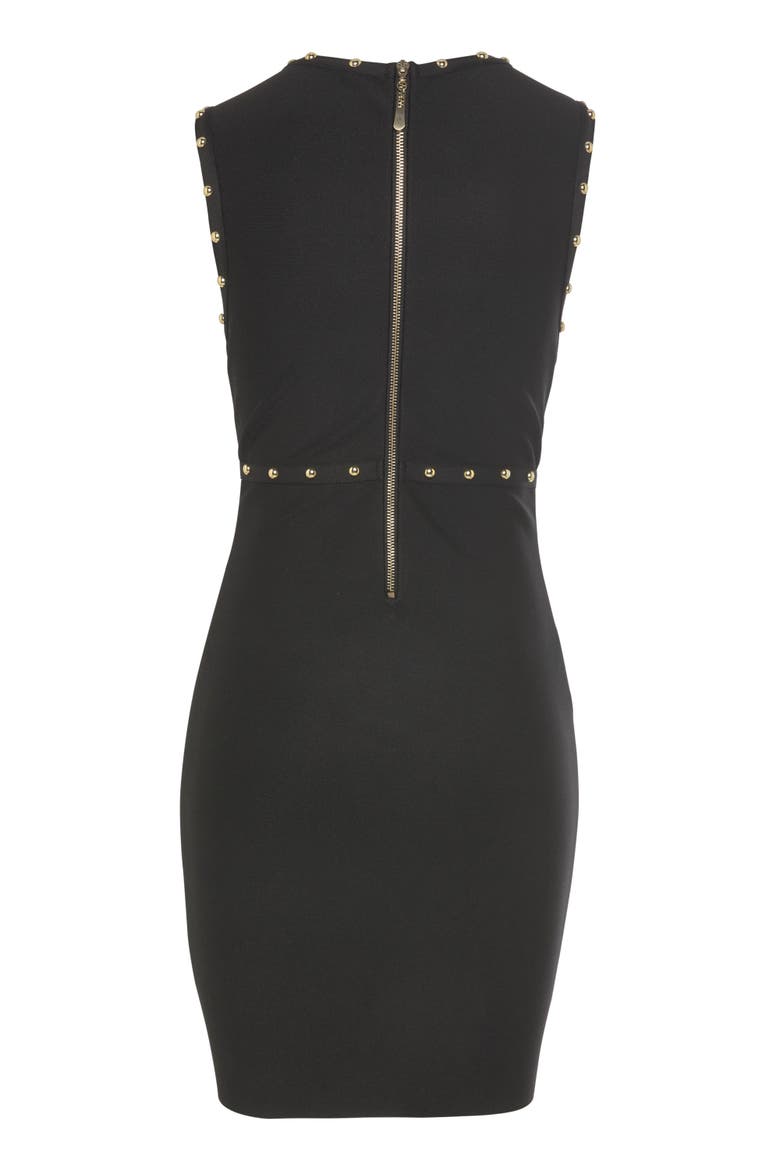Embellished Bandage Dress, Alternate, color, Black