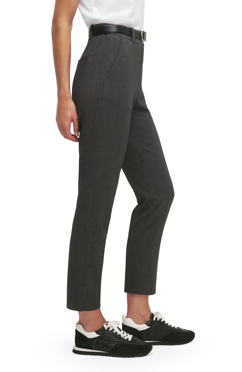 Favorite Daughter The Favorite High Waist Ankle Cigarette Pants, Alternate, color, Grey Suiting