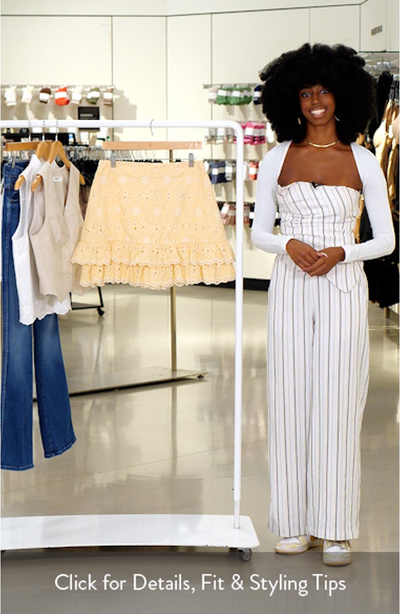 Evelin Cotton Eyelet Miniskirt, sales video thumbnail