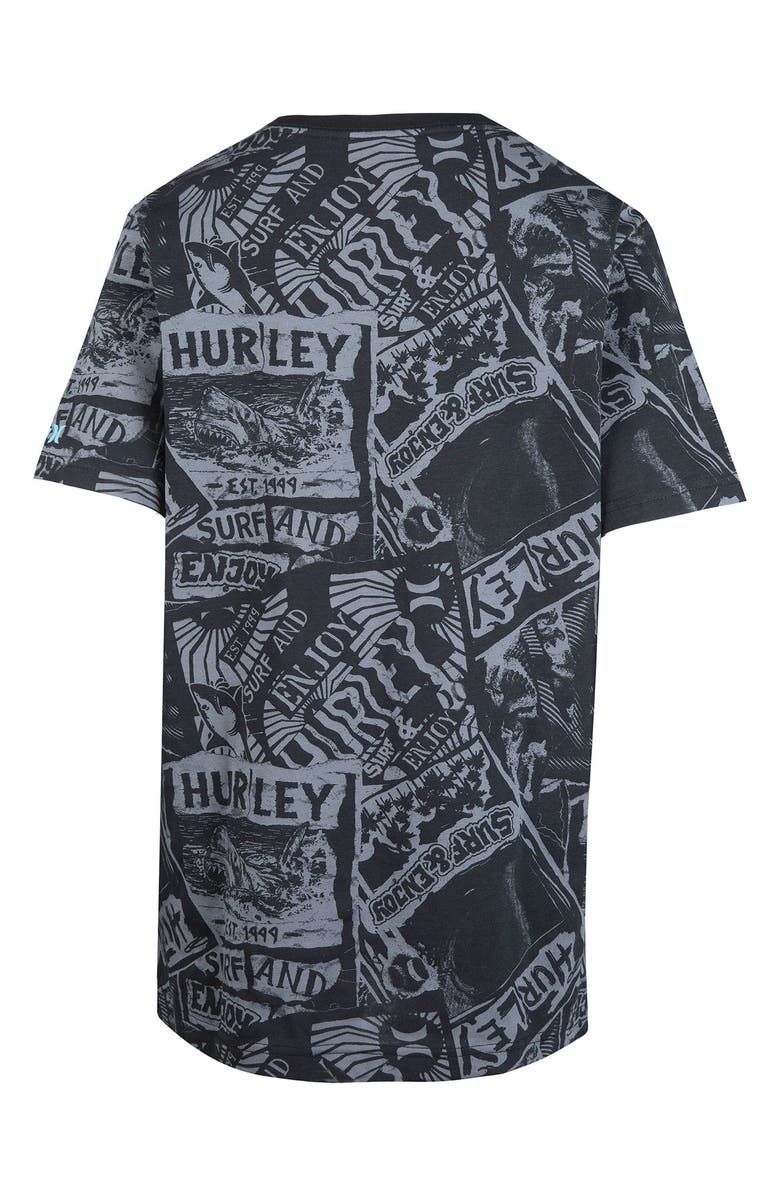 Hurley Kids' Bait Life Logo T-Shirt, Alternate, color, 023Black