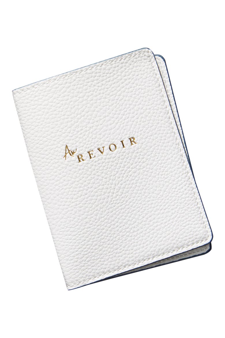 Anthropologie Au Revoir Passport Holder, Alternate, color, WHITE
