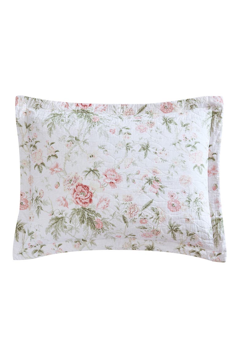 Lindy Botanical Cotton Duvet Set, Alternate, color, PINK GREEN