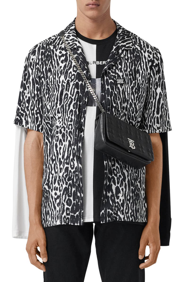 Burberry Radley Short Sleeve Button-Up Shirt, Main, color, 