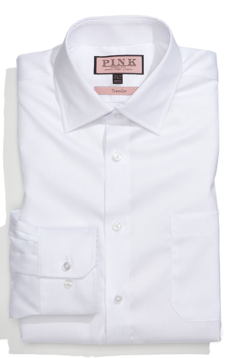 Thomas Pink Classic Fit Traveller Dress Shirt, Main, color, 