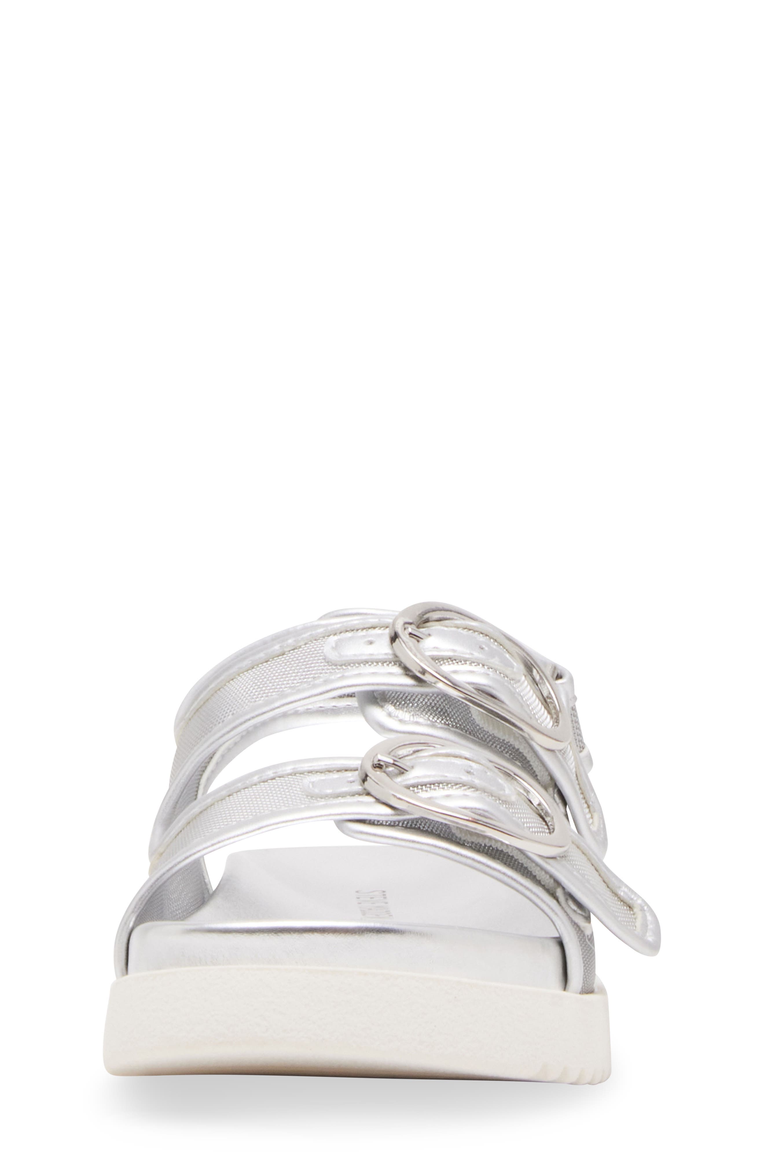 Steve Madden Kids' Jkit Slingback Sandal, Alternate, color, Silver