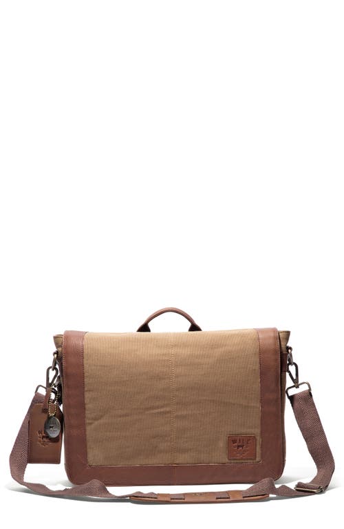 Will Leather Goods Commuter Slim Messenger Bag in Tobacco/Cognac at Nordstrom