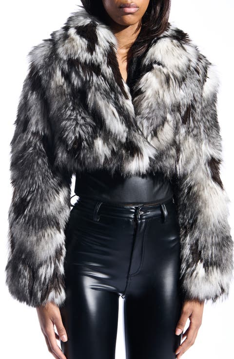 ジャケット・アウター rosemuse fullfy faux fur short coat gray ZARA NEW WOMAN SHORT ZW COLLECTION FAUX FUR JACKET TAUPE