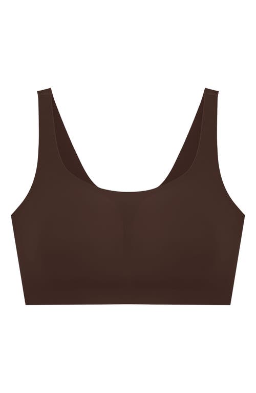 Evelyn & Bobbie The Bobbie Scoop Bra In Brown