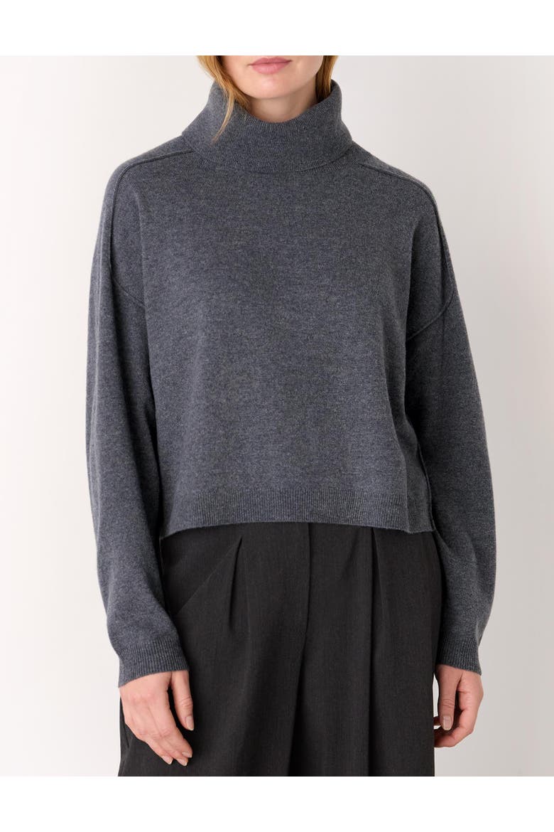 Wool Cowl Neck Knit Sweater, Alternate, color, Grey