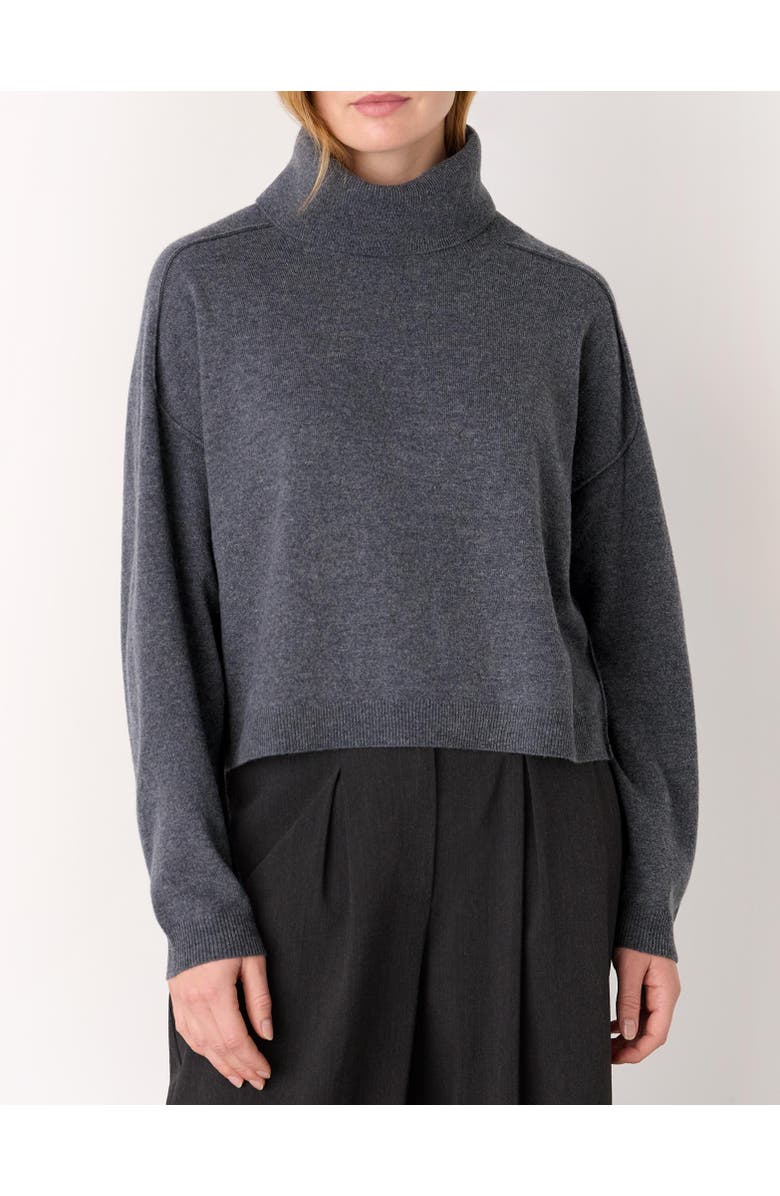 Whistles Wool Cowl Neck Knit Sweater, Alternate, color, Grey