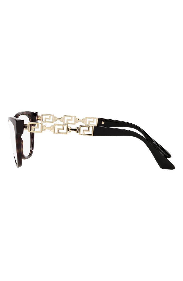 Versace 52mm Optical Glasses, Alternate, color, Havana