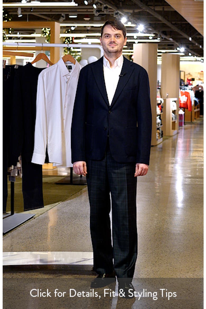 Hanry Slim Fit Textured Navy Sport Coat video