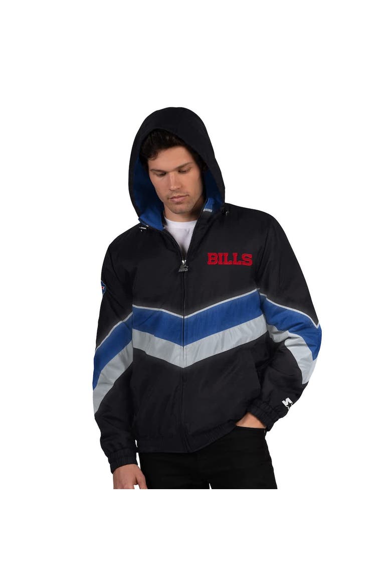 Men's Starter Black/Royal Buffalo Bills Thursday Night Gridiron Full-Zip Jacket, Alternate, color, Black