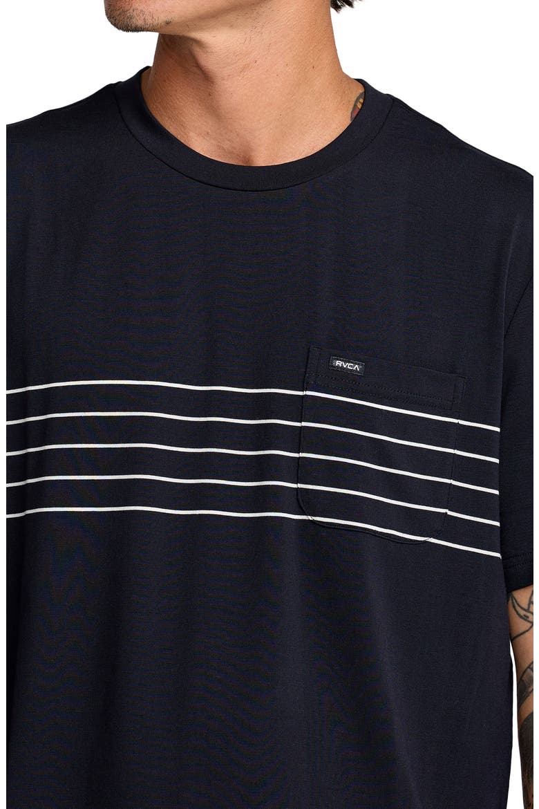 Balance Pocket Stripe T-Shirt, Alternate, color, BLACK