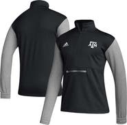 adidas Men's adidas Black Texas A&M Aggies Sideline AEROREADY Half-Zip Top