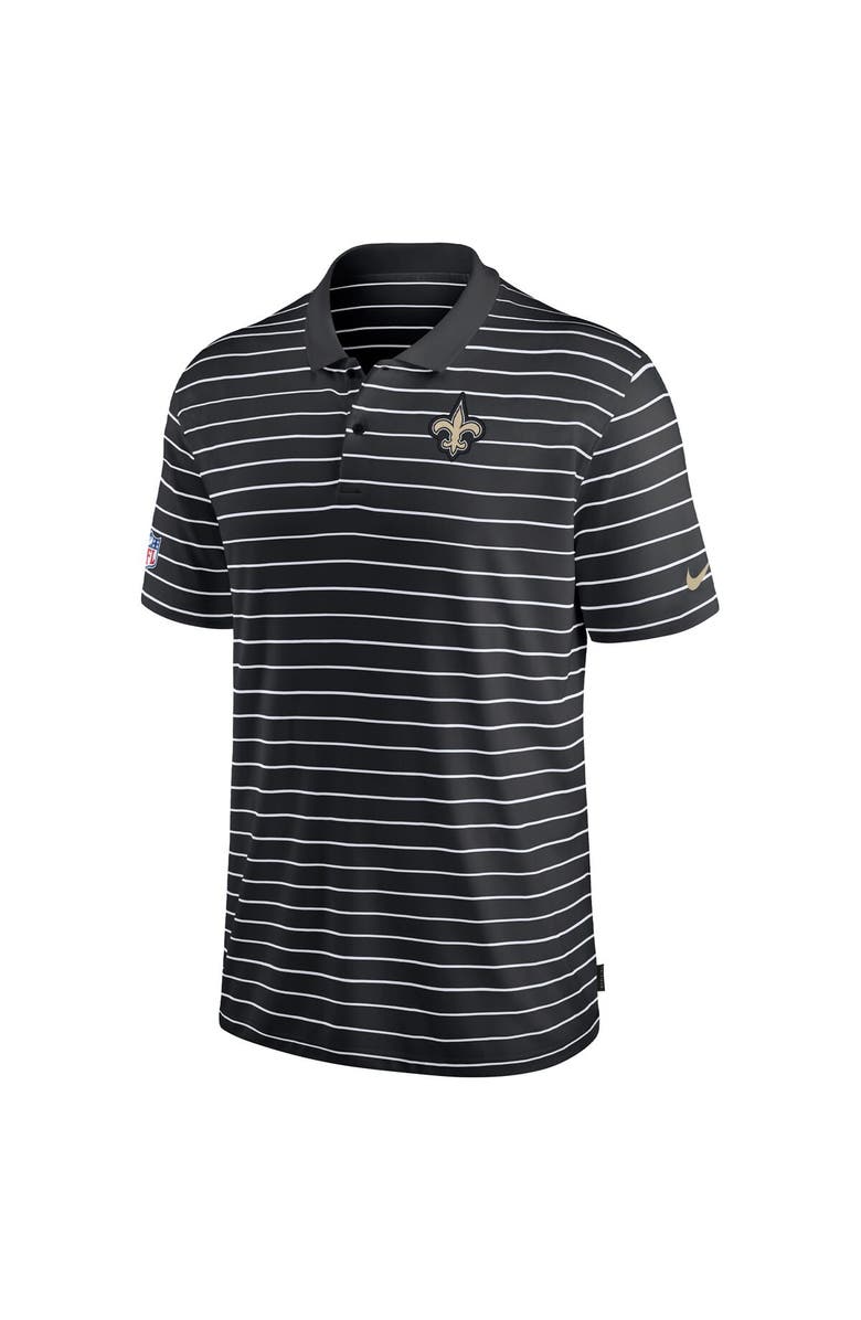 Nike Men's Nike Black New Orleans Saints Sideline Lock Up Victory Performance Polo, Alternate, color, Black