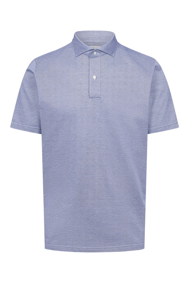 Jacquard Texture Polo, Main, color, MEDIUM BLUE